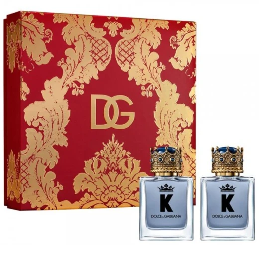 مجموعة هدايا عطر دولتشي آند غابانا كي بور هوم للرجال، 100 مل و50 مل مجموعة هدايا عطر دولتشي آند غابانا كي بور هوم للرجال، 100 مل و50 مل