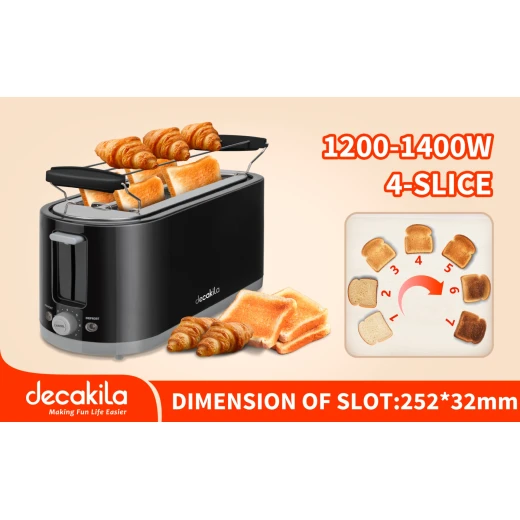 محمصة ديكايلا 4 شرائح 1400 واط – KETS011B - ديكاكيلا - Image 4