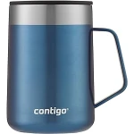 Contigo Streeterville Desk Mug, insulated coffee mug with stainless steel handle, coffee to go mug with lid, keeps coffee and tea ideal for office & home, 410 ml - Contigo