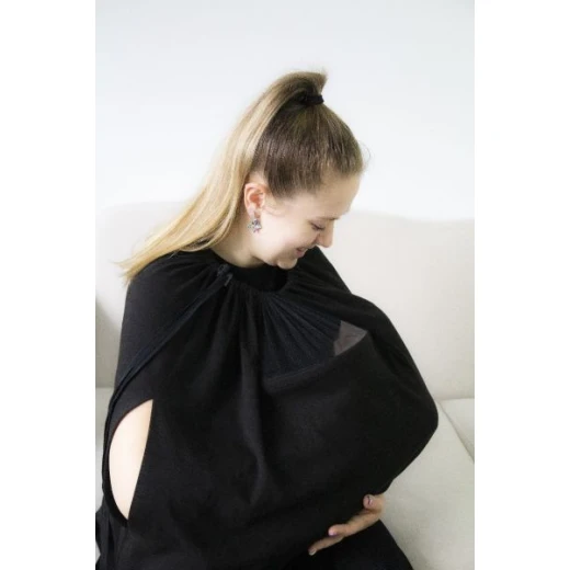 Babyjem Breast Feeding Tulle Cover Black - BabyJem - Image 5