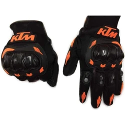 Motorcycle Accessories, Gloves, Winter Motorcycle Gloves, Goalkeeper Gloves, MTB Scooter Full Finger Unisex Gloves for Men/Women KTM Orange (XL)