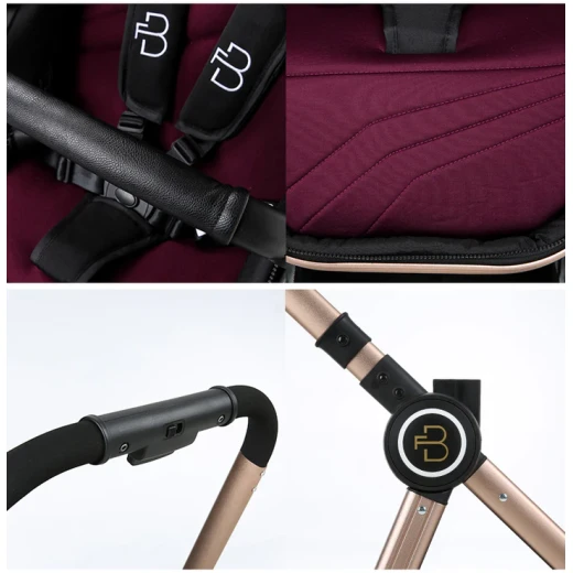 for baby Luxury 3 in 1 High Arm Stroller - Image 2