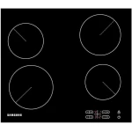 Samsung Black Ceramic Electric Cooktop: Modern Kitchen Upgrade. Features four cooking zones, touch control, easy cleaning, and precision cooking. Elevate your culinary experience with this stylish appliance. - Samsung