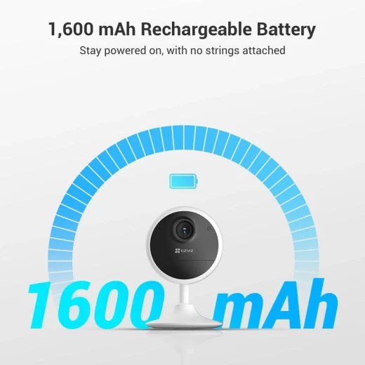 Ezviz CS-CB1-R100-1K2WF Battery-Powered Wi-Fi Indoor Security Camera 2MP 2.8mm (Mic) - Ezviz - Image 7
