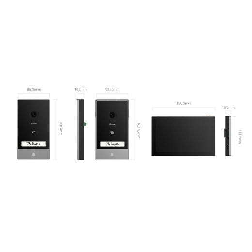 هاتف باب ذكي للمنزل HP7 2K من ايزفيز - إزفيز - Image 2