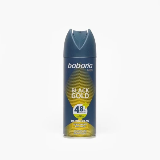 Babaria Body Spray Deodorant Black Gold - Men Babaria Body Spray Deodorant Black Gold - Men