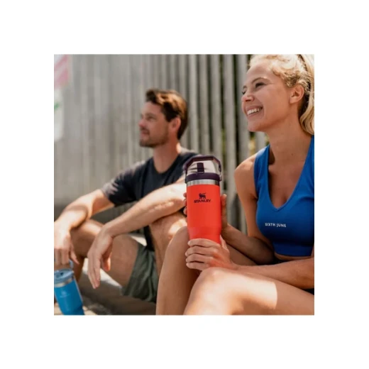 Stanley The IceFlow Flip Straw Tumbler 890 ml Tigerlily Plum - Stanley - Image 5