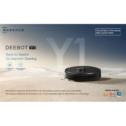 من ايكوفاس مكنسة كهربائية روبوتية Y1 PRO 2 في 1، إطلاق جديد في عام 2024، شفط قوي 6500 باسكال، بطارية 5200 مللي أمبير، تغطي مساحة تزيد عن 3500 قدم مربع بشحنة واحدة، تقنية ملاحة متقدمة ورسم خرائط حقيقي - ايكوفاكس - Image 5