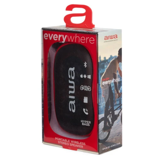 Aiwa BS-110RD Portable Bluetooth speaker in red - Aiwa - Image 12