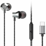 سماعات الأذن مع ميكروفون USB Type-C باللون فضي من أيوا - ايوا
