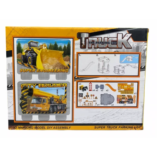 Kids 29pcs Diy Assembly Super Truck Parking Lot Kids Construction Toy Play Set - tictacx - Image 5