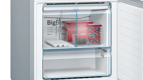 Refrigerator SIEMENS KG56NLT30U Bottom Mount Glass door 70cm 505lt Titanium - Image 4