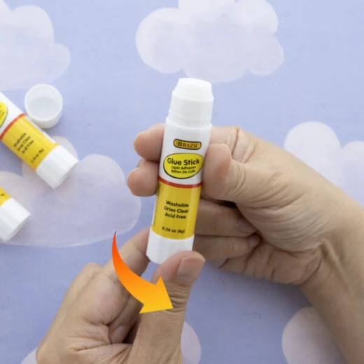 Bazic Glue Stick All Purpose 0.28 Oz (8g) one piece - Bazic - Image 2