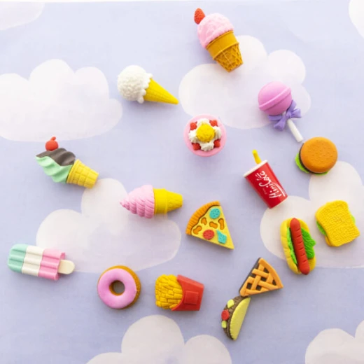 Bazic Snack Shop 3D Eraser Sets one piece - Bazic - Image 3