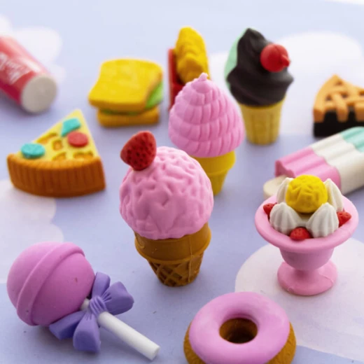 Bazic Snack Shop 3D Eraser Sets one piece - Bazic - Image 2