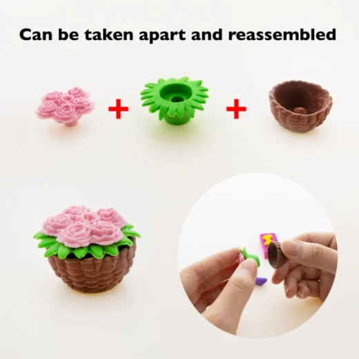 Bazic Princess Bash 3D Eraser Sets one piece - Bazic - Image 2