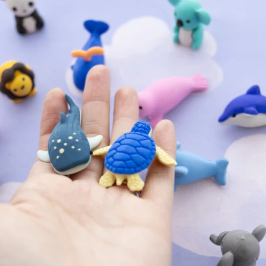 Bazic Wildlife Adventures 3D Eraser Sets one piece - Bazic - Image 4