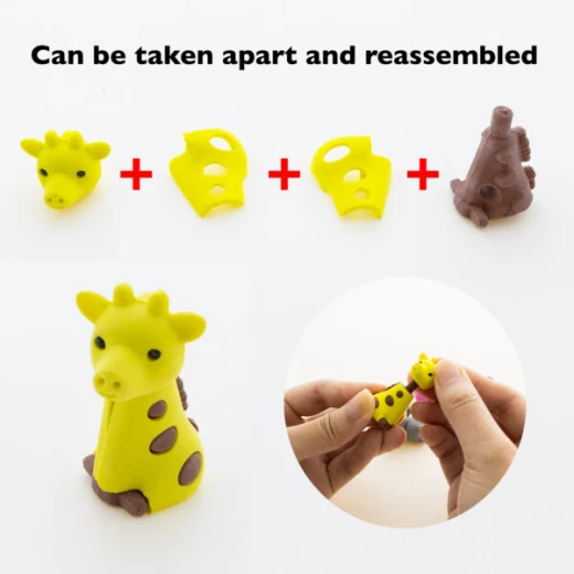 Bazic Wildlife Adventures 3D Eraser Sets one piece - Bazic - Image 5