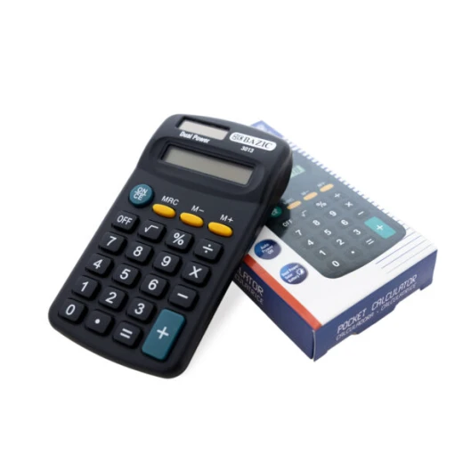 Bazic Pocket Size Calculator 8-Digit Dual Power – Black - Bazic - Image 3