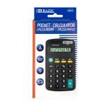 Bazic Pocket Size Calculator 8-Digit Dual Power – Black - Bazic