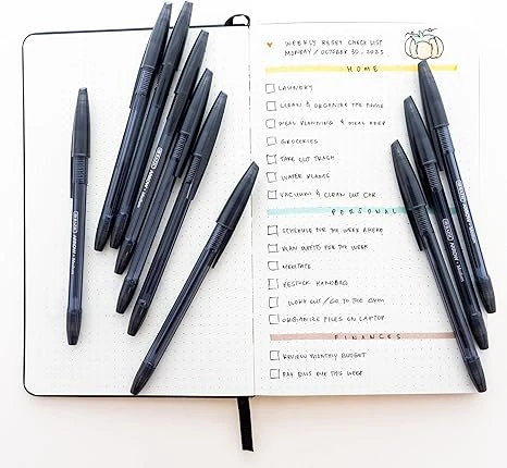 Bazic Arrow Ballpoint Pens, 1.0 mm Medium Point Black Color Stick Pen, Smooth Writing for Office School Teacher, 10 Count, 1-Pack - Bazic - Image 4