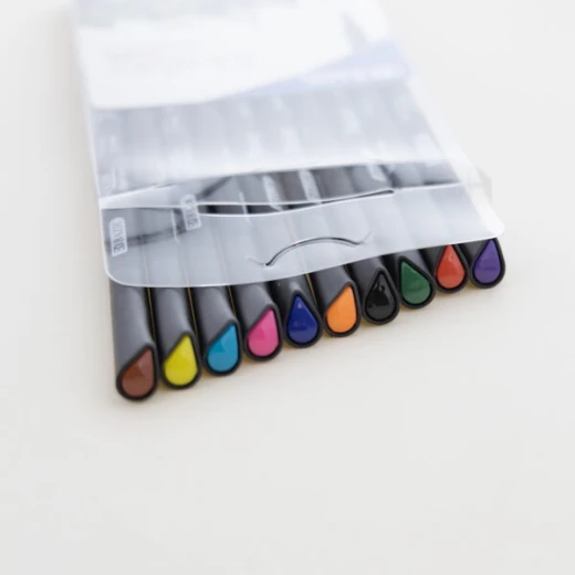 Bazic 10 Color Skylar 0.4 mm Fineliner Pen - Bazic - Image 6
