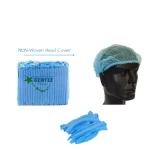 Gentle Non-Woven Head Cover - Blue - 100 pcs - Gentle Packing