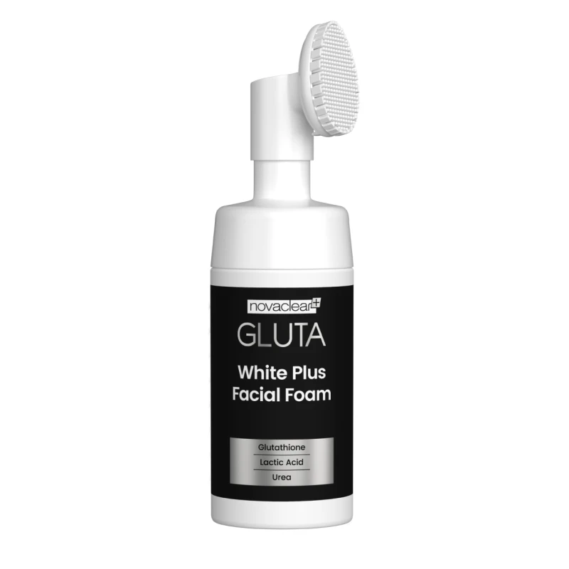 Novaclear Gluta White Plus Facial Foam with Glutathione 100ml Deep Cleansing Exfoliating Formula for Soft Smooth Skin - Novaclear