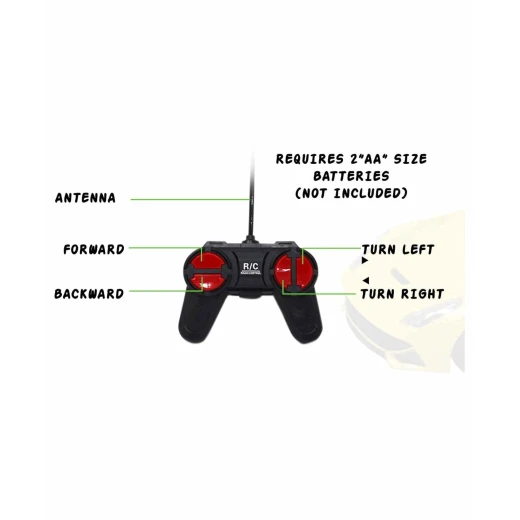 Remote Control car with Battery, Plastic Realistic & Classy Modern Design High Speed Rechargeable Remote Control Racing Car, RC Vehicle Toy for Kids - R/C Cars - Image 3