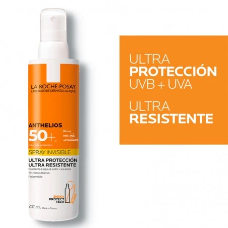 يوفر بخاخ أنثيليوس إنفيزيبل من لا روش بوزيه SPF50+  واسعًا للغاية من الحماية - لاروش بوسيه - Image 2