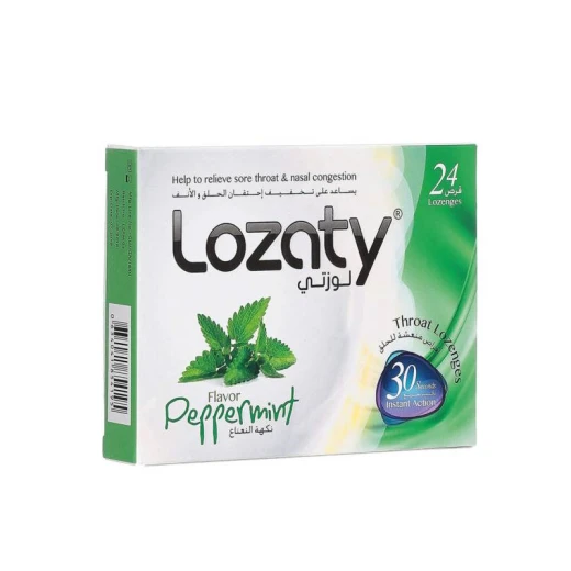 Lozaty Peppermint Flavour Lozenges, 24 pieces - lozaty - Image 2