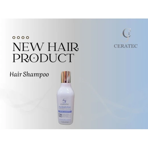 Ceratec Hydra Active Cream Shampoo 250ml, Moisturizing & Rejuvenating, with Wheat Protein, Caffeine & Panthenol, Sulfate-Free, Paraben-Free, Phthalate-Free, Nourishes, Softens & Repairs Dry, Damaged or Treated Hair - Ceratec - Image 2