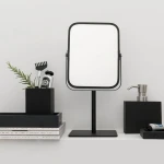 Aquanova Moon 2X Magnifying Mirror - Black - Aquanova