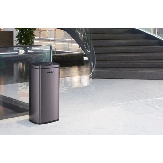 ARMN Tramontina 25L Steel Sensor Waste Bin - Black ARMN Tramontina 25L Steel Sensor Waste Bin - Black
