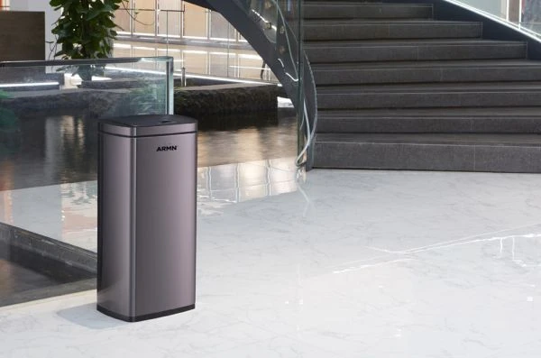 ARMN Tramontina 25L Steel Sensor Waste Bin - Black - Armn