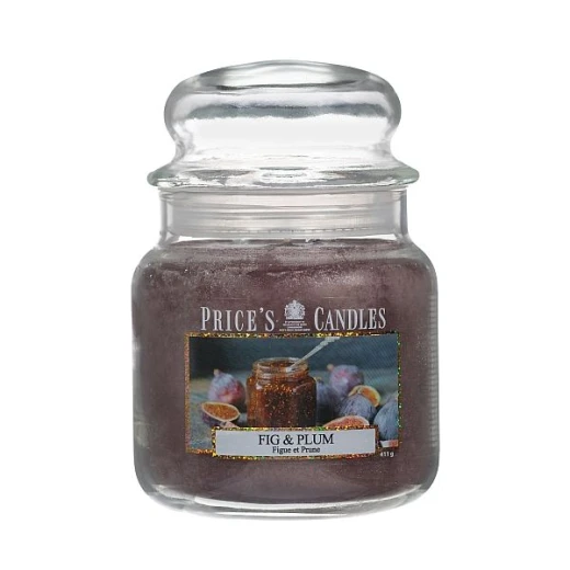 شمعة معطرة متوسطة بمرطبان وغطاء من Price's - التين والخوخ - برايسز - Image 2