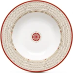 Easy Life Kashmir 21.5cm Soup Plate - Red - Easy Life