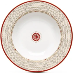 Easy Life Kashmir 21.5cm Soup Plate - Red