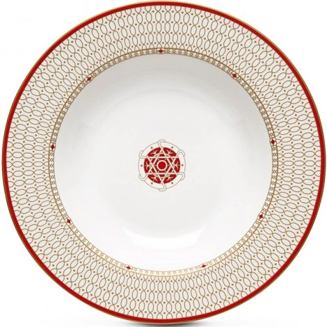 Easy Life Kashmir 21.5cm Soup Plate - Red - Easy Life - Image 2