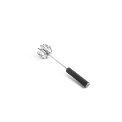 Ibili 25cm Hand Push Whisk - Black