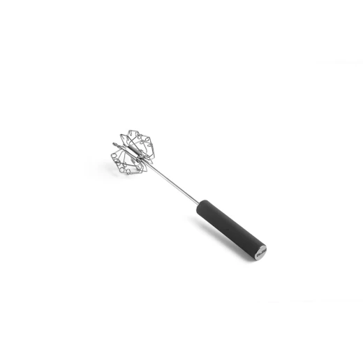 Ibili 25cm Hand Push Whisk - Black Ibili 25cm Hand Push Whisk - Black