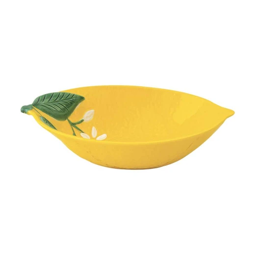 Easy Life Fleurs et Citrons 22x16cm Bowl - Yellow Easy Life Fleurs et Citrons 22x16cm Bowl - Yellow