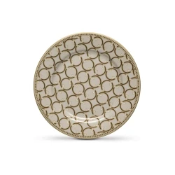 Easy Life Deco 19.5cm Side Plate - Gold & White