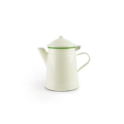 Ibili Vintage Musgo 1L Coffee Pot - White & Green