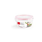 Ibili Lunch-Away 370ml Round Glass Food Container - Red - Ibili