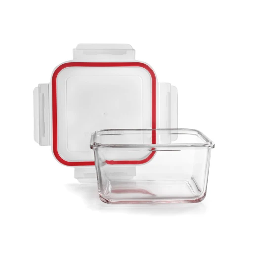 Ibili Lunch-Away 750ml Glass Food Container - Red - Ibili - Image 2