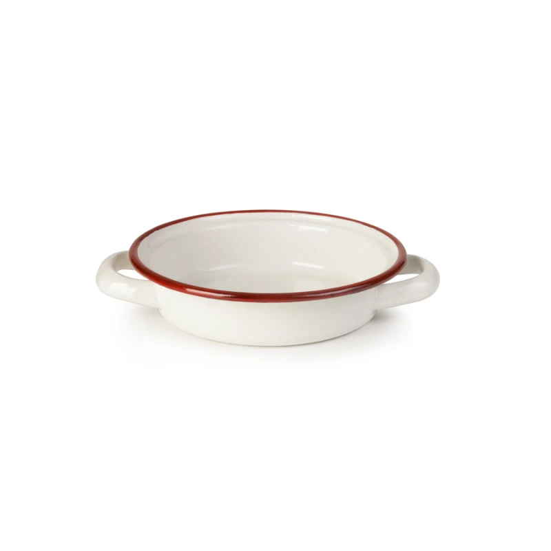 Ibili Vintage Bordeaux 18cm Egg Dish - White & Red - Ibili