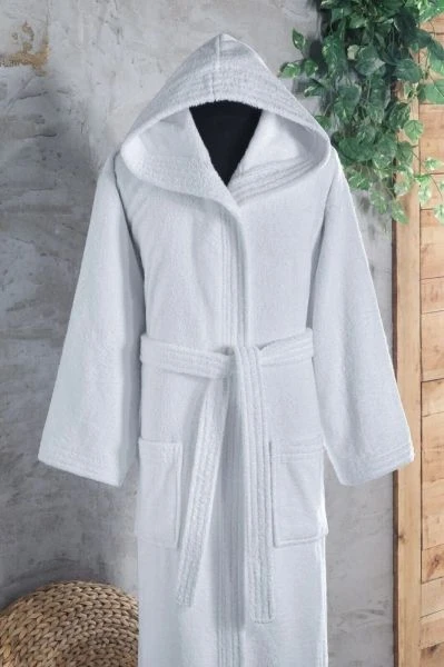 روب استحمام مقاس 4XL من Arconate - أبيض - اركنيت