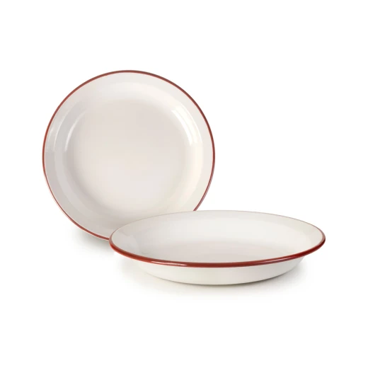 Ibili Vintage Bordeaux 22cm Dish - White & Red Ibili Vintage Bordeaux 22cm Dish - White & Red