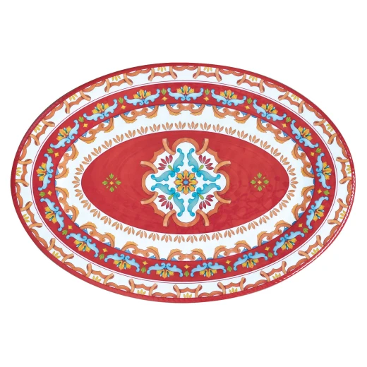 Easy Life Volterra 50x35cm Oval Tray - Multicolored Easy Life Volterra 50x35cm Oval Tray - Multicolored